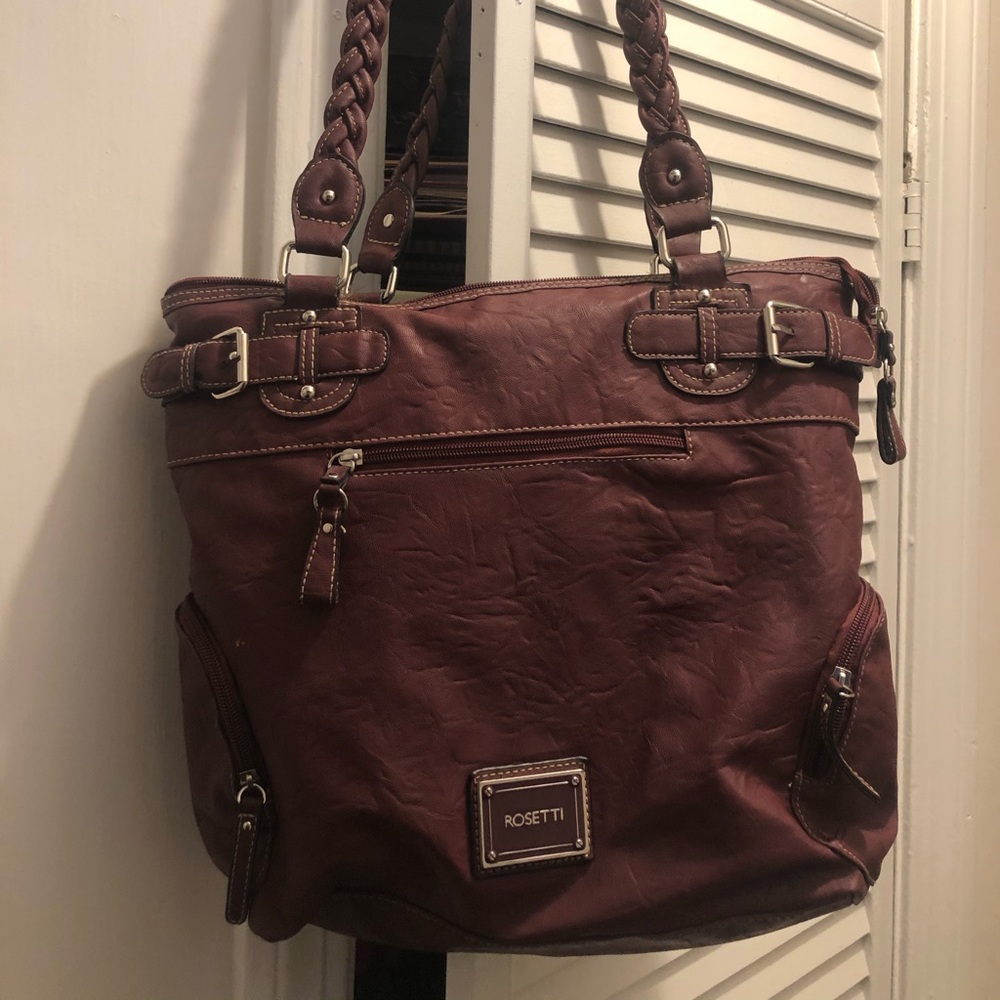 Large plum purse